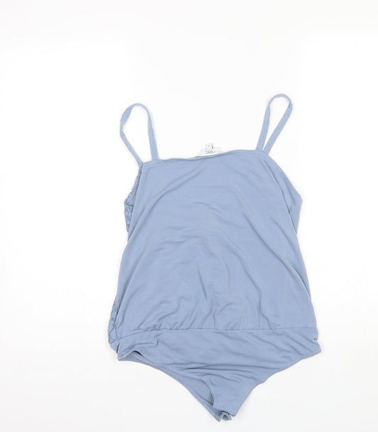NEXT Womens Blue Polyester Bodysuit One-Piece Size 12