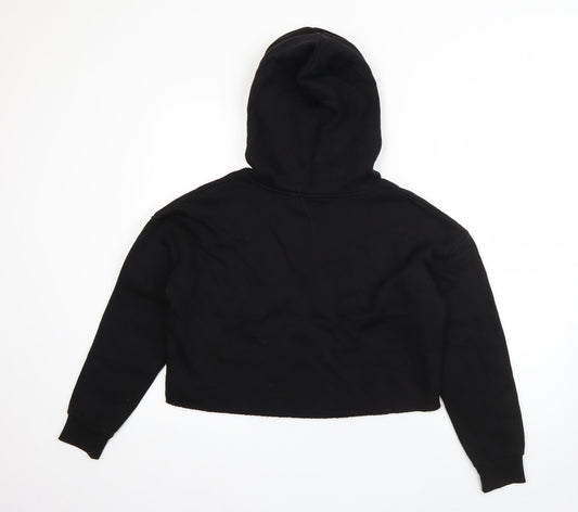 New Look Girls Black Cotton Pullover Hoodie Size 12-13 Years - NASA