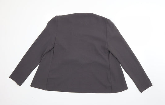 George Womens Grey Jacket Blazer Size 10