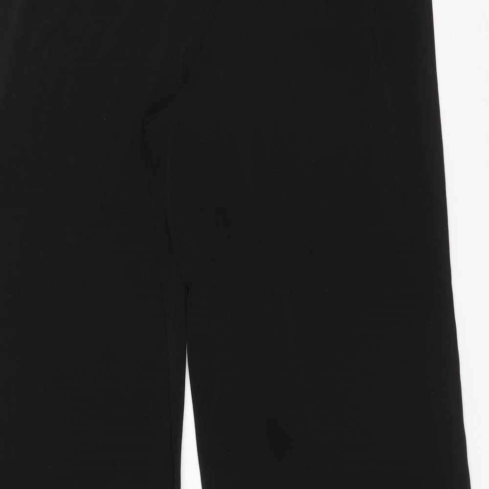 JULIPA Womens Black Polyester Trousers Size 10 L25 in Regular