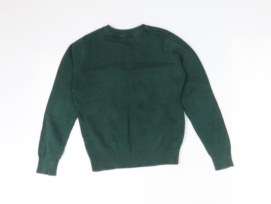 Nutmeg Girls Green Cotton Pullover Sweatshirt Size 5-6 Years