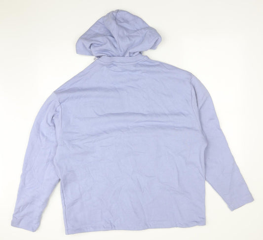 ASOS Womens Purple Cotton Pullover Hoodie Size M