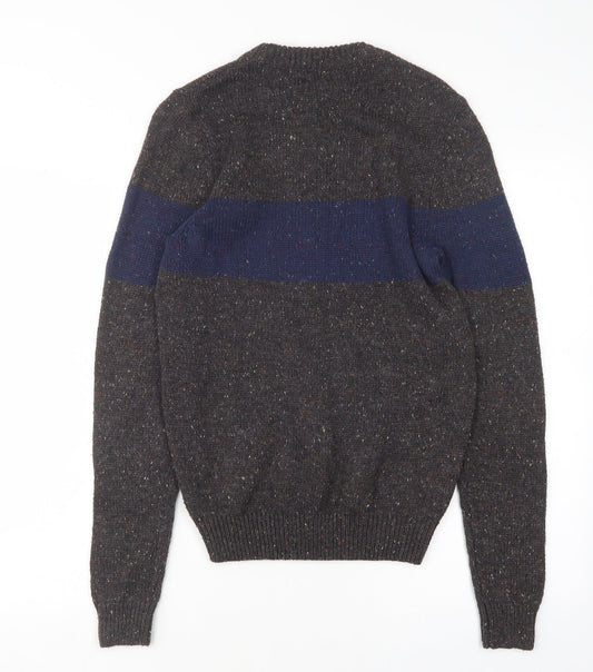 Primark Mens Multicoloured Round Neck Polyester Pullover Jumper Size XS
