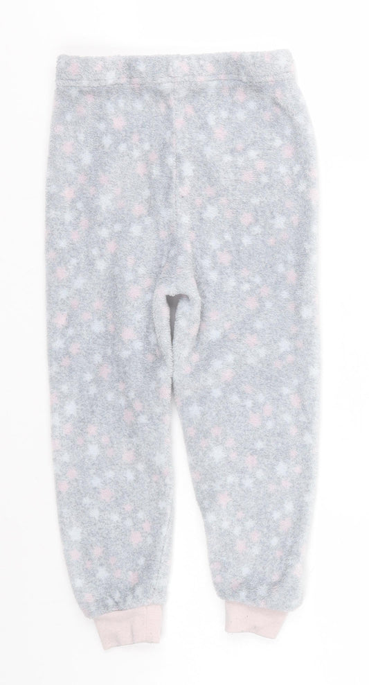 Primark Girls Grey Spotted Polyester One Piece Size 3-4 Years