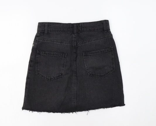 Miss Selfridge Womens Black Cotton Maxi Set Size 4 Button