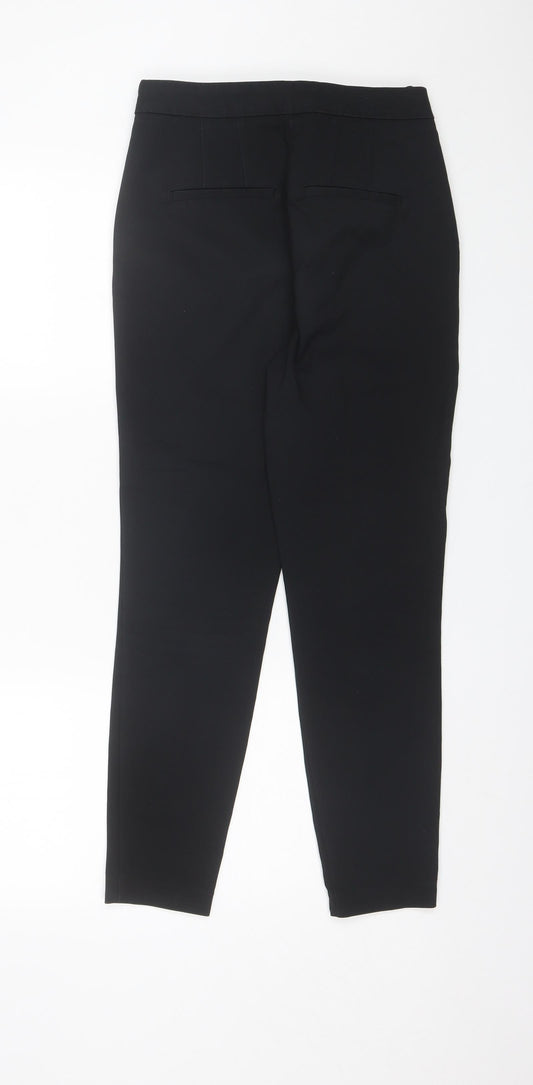 NEXT Womens Black Cotton Dress Pants Trousers Size 6 L26 in Regular