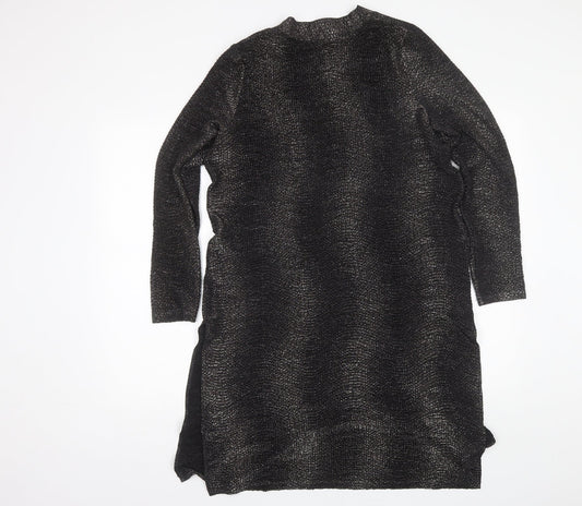 Oasis Womens Black V-Neck Polyester Shrug Jumper Size S