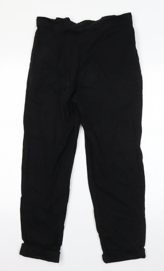 Sparkle & Fade Womens Black Cotton Dress Pants Trousers Size S L23 in Regular