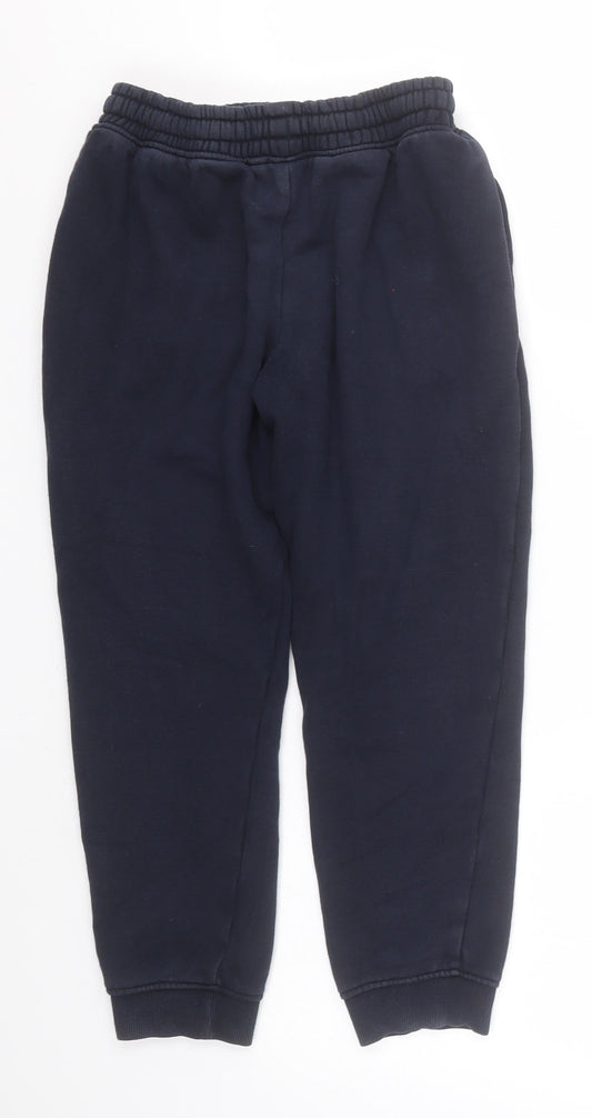 NEXT Boys Blue Cotton Sweatpants Trousers Size 9 Months Slim