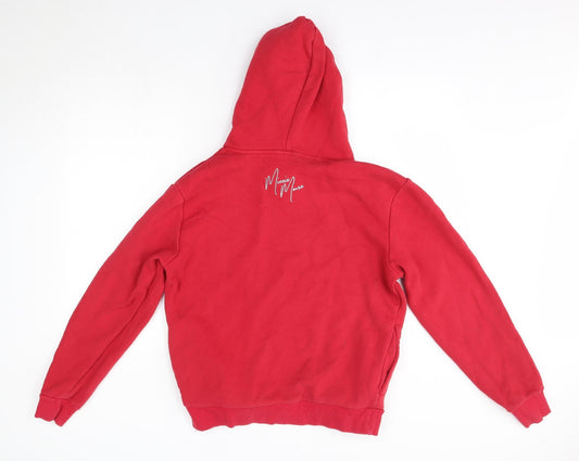 Disney Mens Red Cotton Pullover Hoodie Size S - Minnie Mouse California