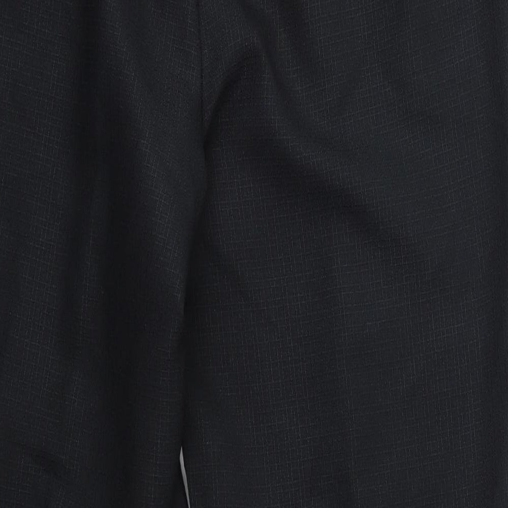 M&S Womens Black Polyester Dress Pants Trousers Size 14 L27 in Regular