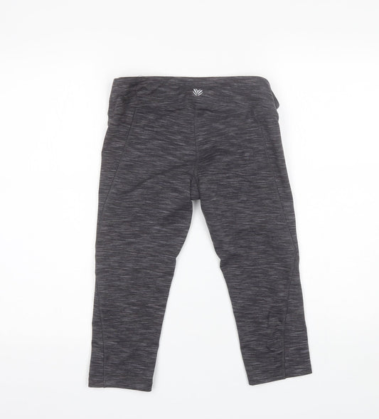 FOREVER 21 Womens Grey Polyester Blend Compression Leggings Size M L17 in Regular