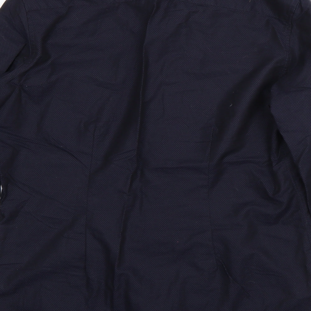 NEXT Mens Blue Cotton Dress Shirt Size 39 Collared Button