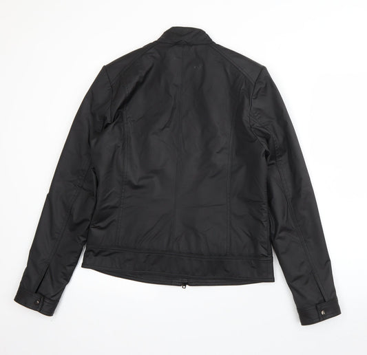 New Look Womens Black Jacket Size 12 Zip