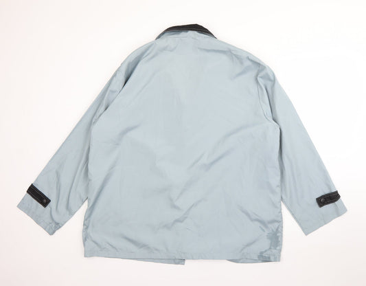Anne de Lancay Womens Blue Jacket Size L Zip