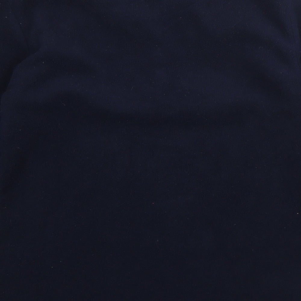 Preworn Mens Blue V-Neck Polyester Pullover Jumper Size S