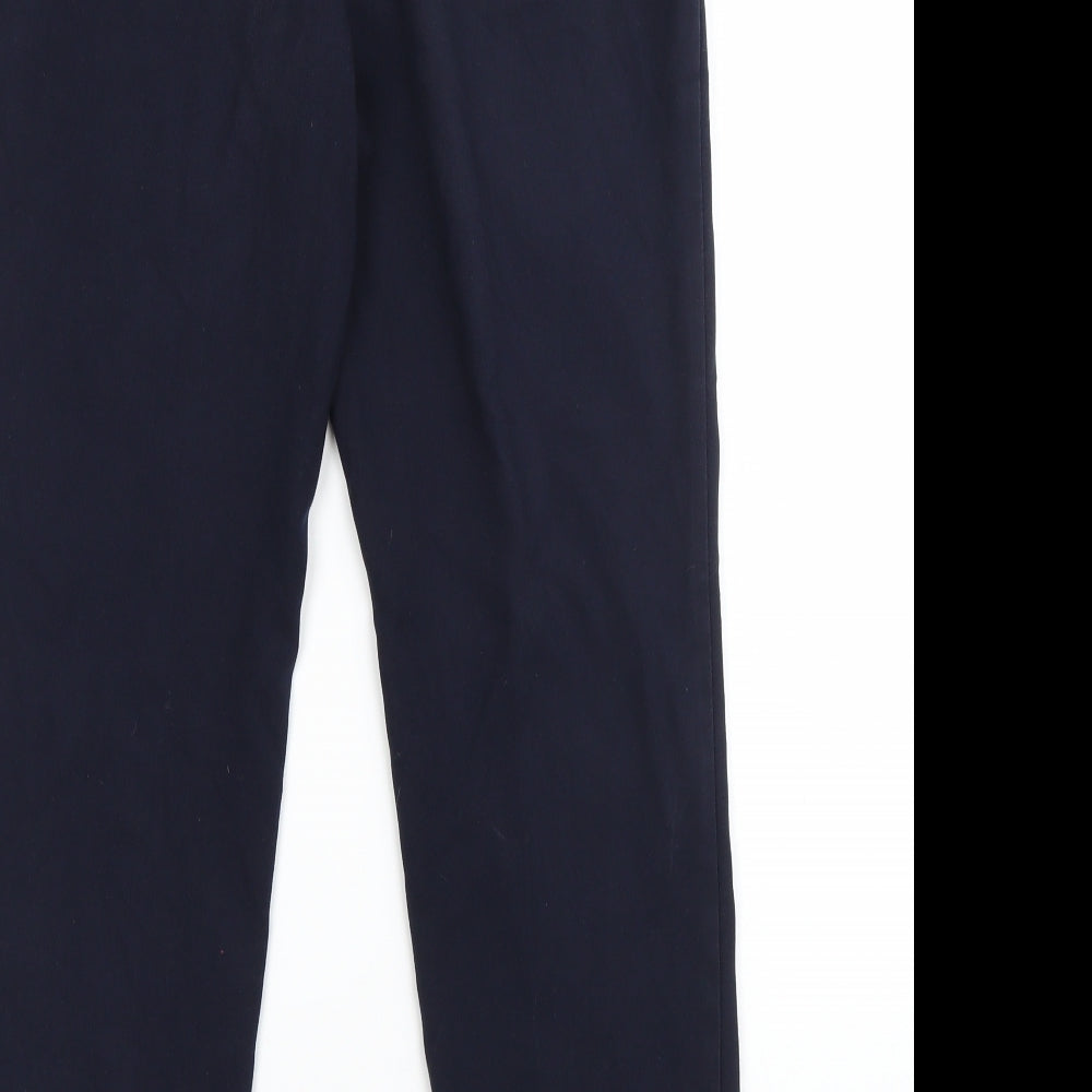 NEXT Womens Blue Viscose Dress Pants Trousers Size 8 L26 in Regular