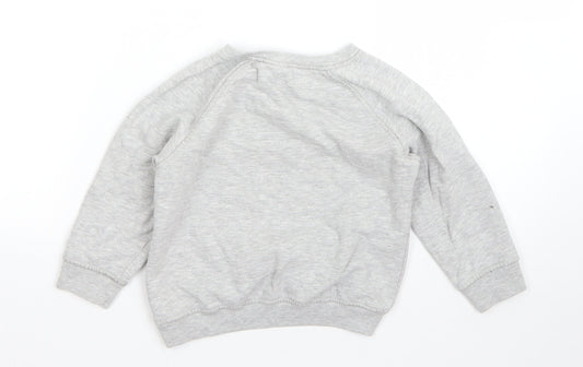 NEXT Boys Grey Cotton Pullover Sweatshirt Size 4 Years