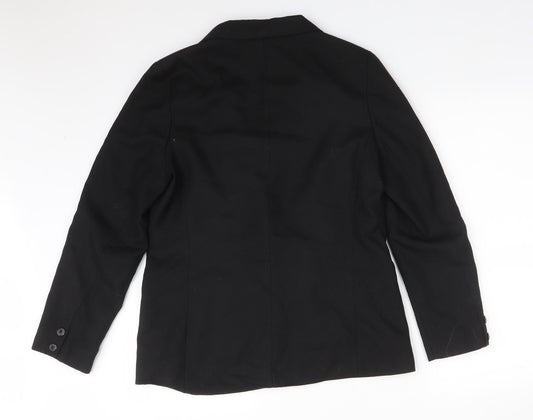 Debenhams Womens Black Polyester Jacket Suit Jacket Size 14
