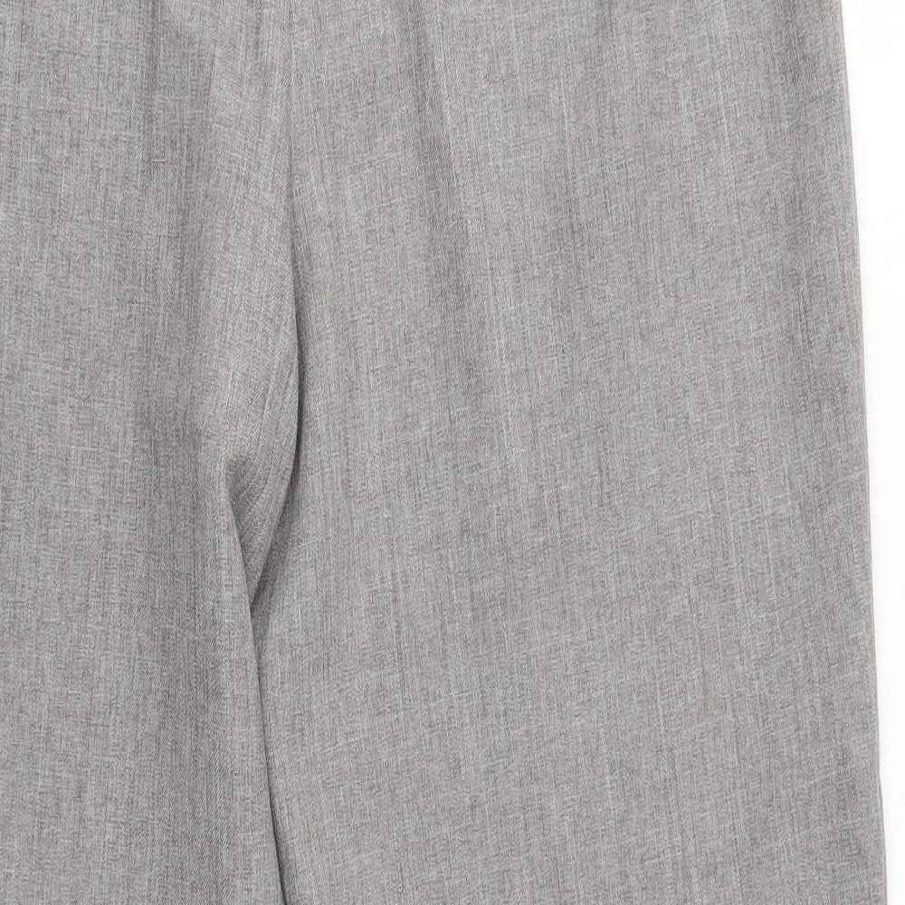 Agenda Womens Grey Polyester Dress Pants Trousers Size 18 L28 in Regular