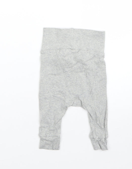 H&M Boys Grey Cotton Pyjama Pants Size 0-3 Months