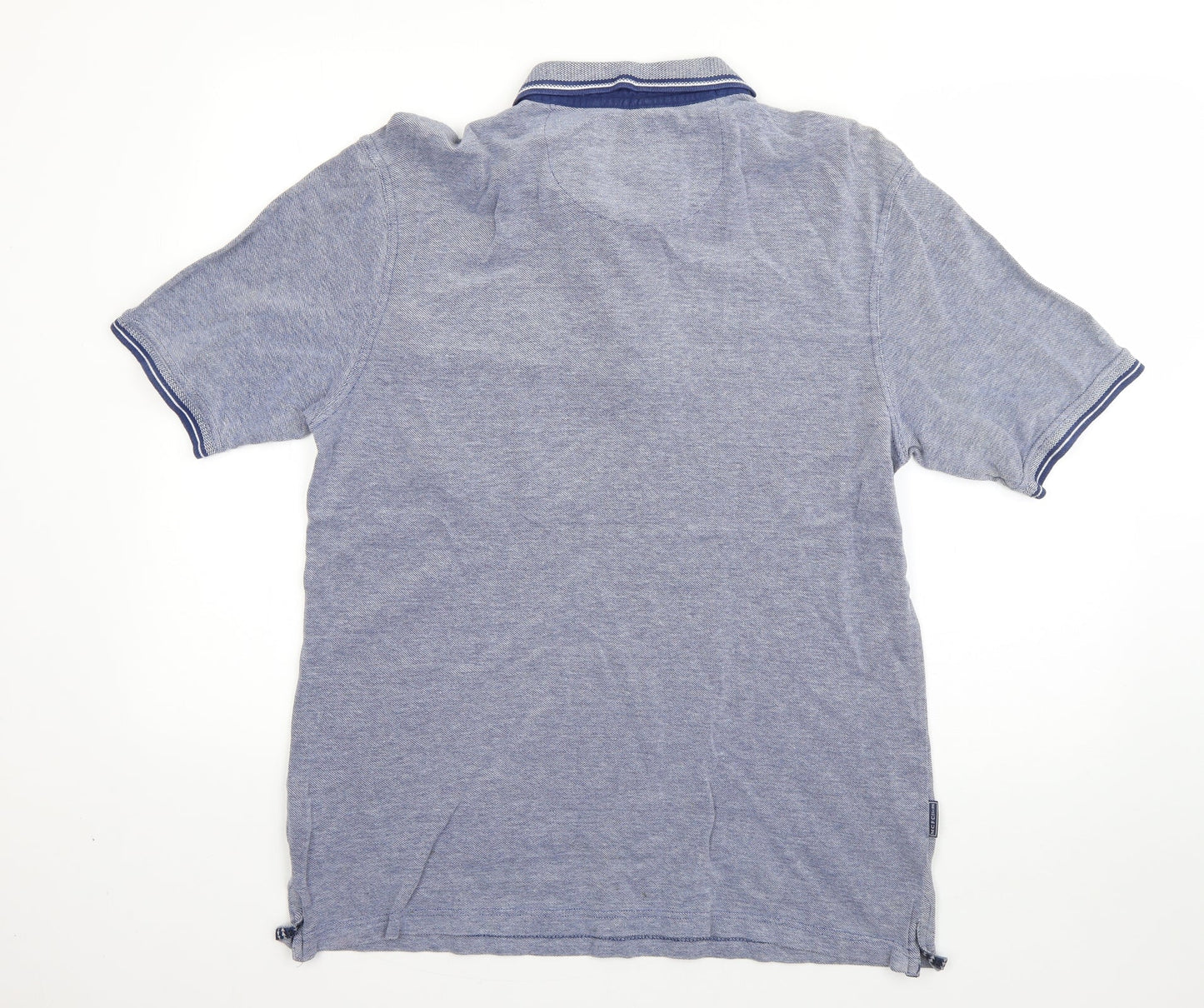 Manchester City Mens Blue Cotton Polo Size L Collared