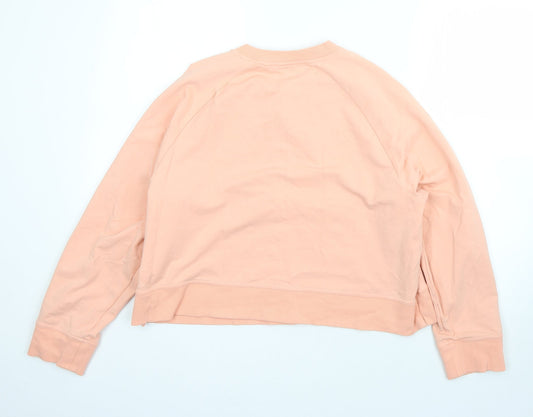 Lonsdale Womens Pink Round Neck  Polyester Pullover Jumper Size 18