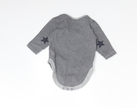 NEXT Boys Multicoloured Striped Cotton Babygrow One-Piece Size 3-6 Months