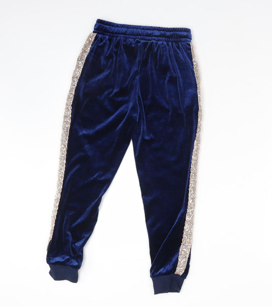 Very Girls Blue Polyester Jogger Trousers Size 9 Months Regular