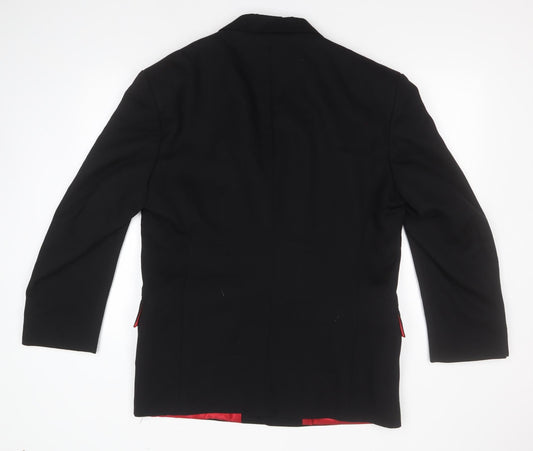 Preworn Womens Black Overcoat Coat