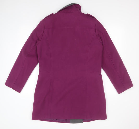 Simply Be Womens Pink Overcoat Coat Size 14