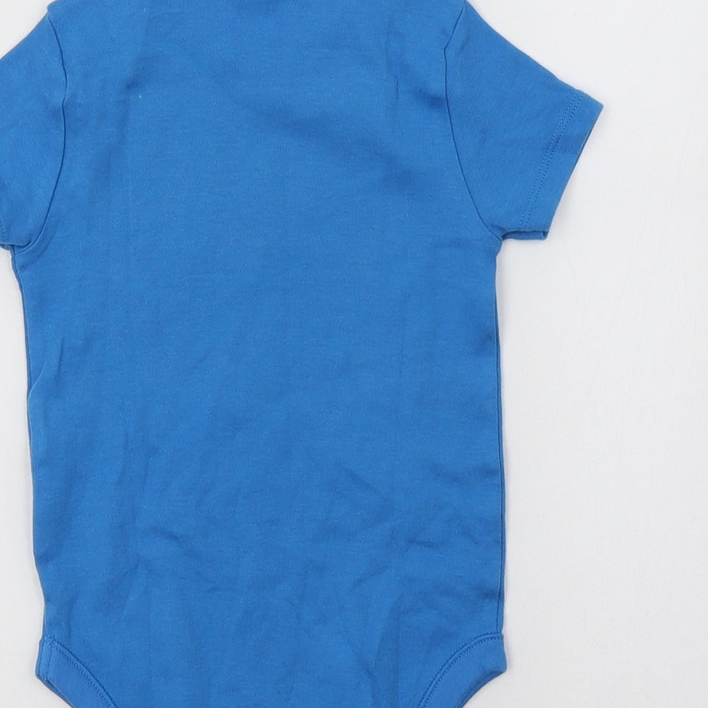 Pep & Co Baby Blue Cotton Romper One-Piece Size 18-24 Months Snap - Puppy