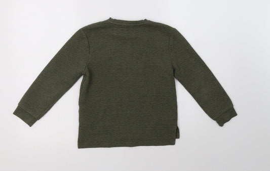 Primark Boys Green Pullover Sweatshirt Size 6-7 Years