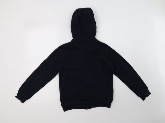 Matalan Girls Blue Cotton Full Zip Hoodie Size 12 Years Zip - School Wear
