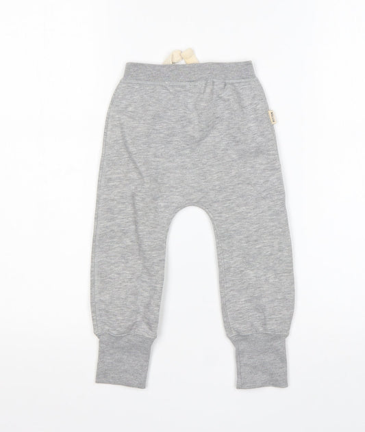 Spoilt Boys Grey Cotton Sweatpants Trousers Size 3-6 Months