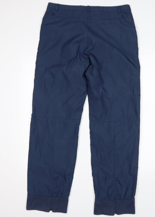 Gap Womens Black Polyurethane Jogger Trousers Size 10 L30 in Regular