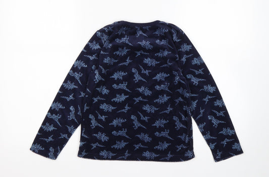 Primark Boys Multicoloured Polyester Pyjama Top Size 7-8 Years - Dinosaur print