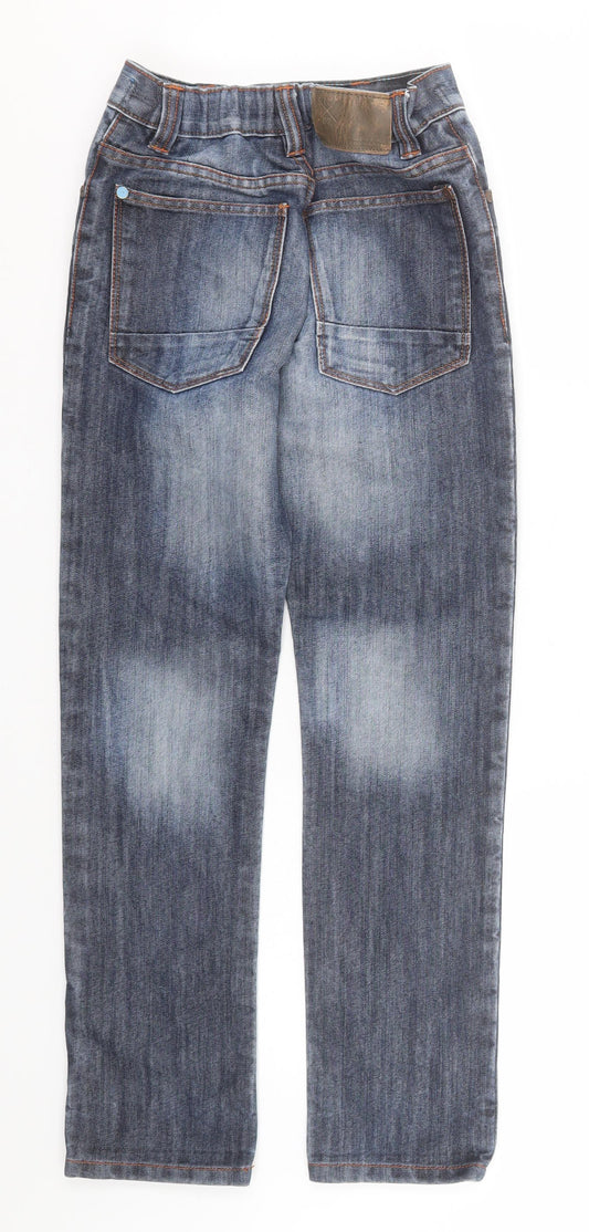 NEXT Girls Blue Cotton Skinny Jeans Size 10 Years Regular