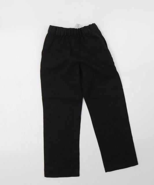George Boys Grey Polyester Dress Pants Trousers Size 6-7 Years Regular Hook & Loop - School Wear