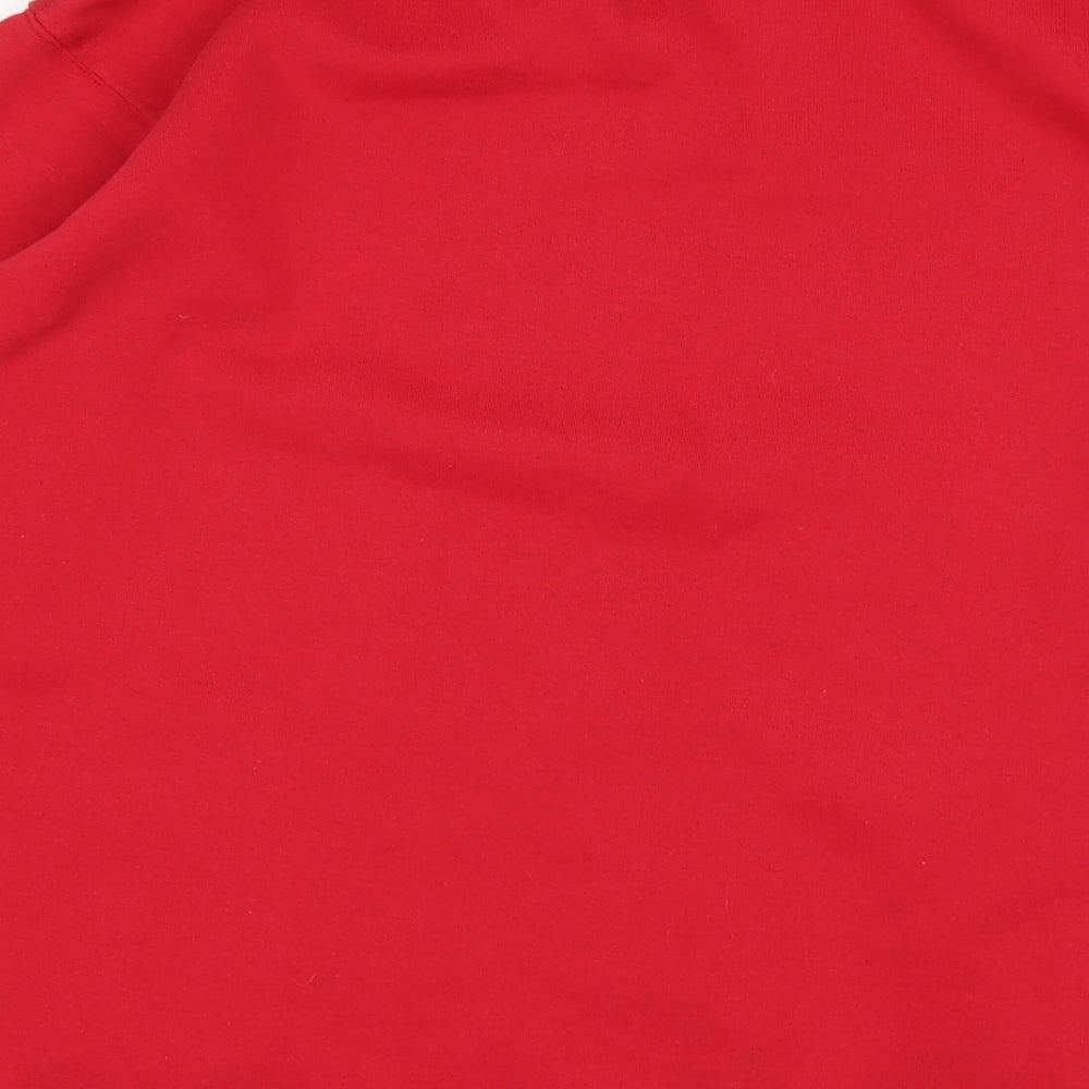 JOIE DE VIURE Womens Red Polyester Pullover Sweatshirt Size 10