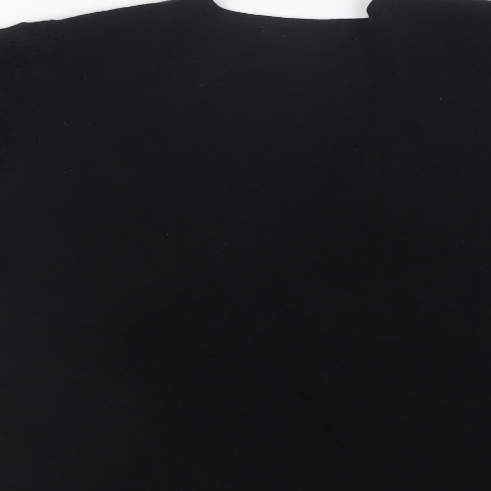 South Womens Black V-Neck Viscose Cardigan Jumper Size 14