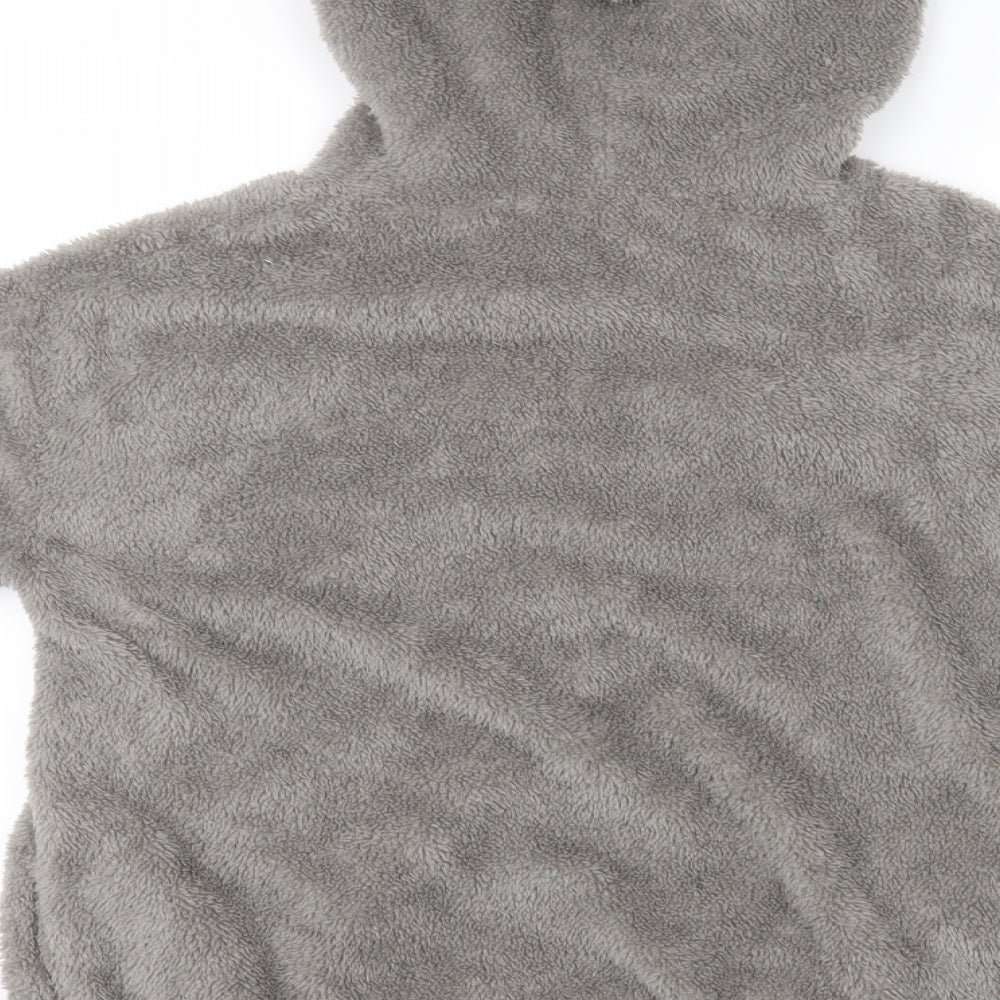 Preworn Womens Grey Cotton Pullover Hoodie