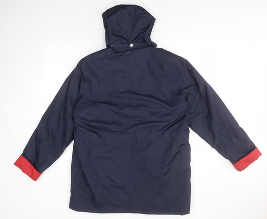 Classics Womens Blue Rain Coat Coat