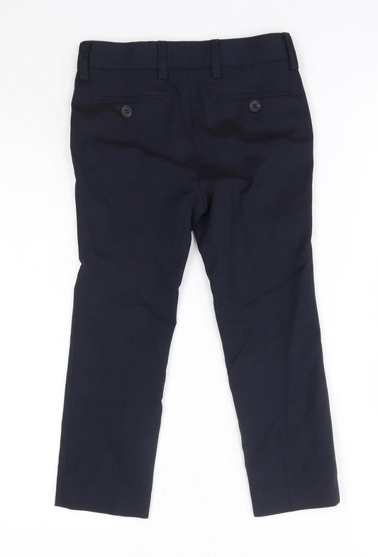 NEXT Boys Blue Polyester Dress Pants Trousers Size 5 Years Regular