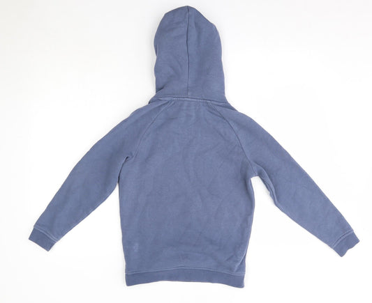 George Boys Blue Cotton Pullover Hoodie Size 7-8 Years