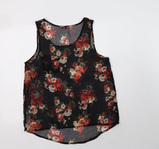 New Womens Polyester Basic Blouse Size 14 Scoop Neck