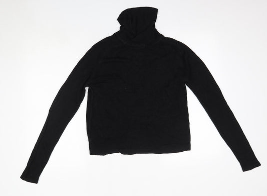 Originals Womens Black Roll Neck Acrylic Pullover Jumper Size 10