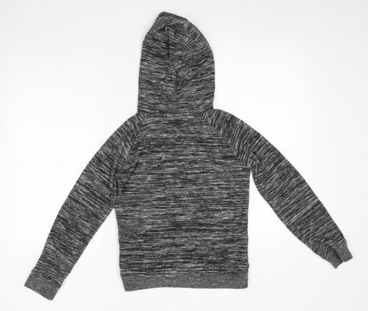 Miss Evie Girls Grey Polyester Pullover Hoodie Size 11-12 Years