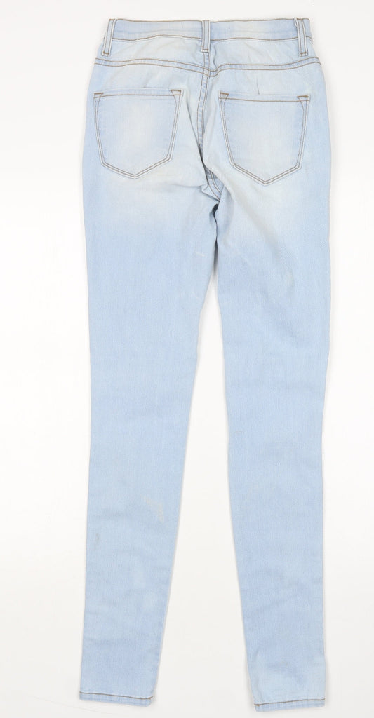 Fashionnova Womens Blue Cotton Skinny Jeans Size 24 in L30 in Regular