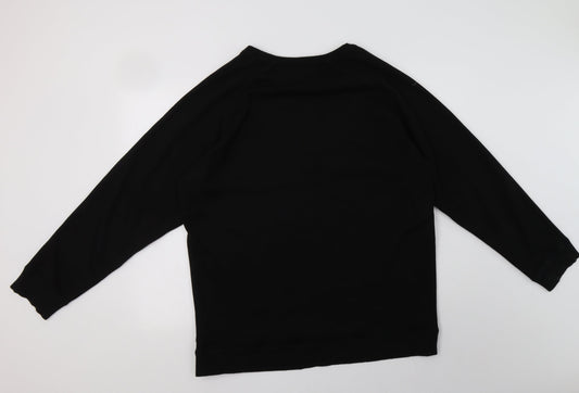 Bridgeport Womens Black Polyester Pullover Sweatshirt Size XL